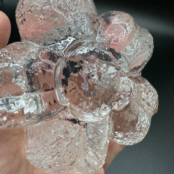 Kosta Boda Sweden ROSEBUD Crystal Votive Tea Light Candle Holder ~ Mats Jonasson - Picture 7 of 7